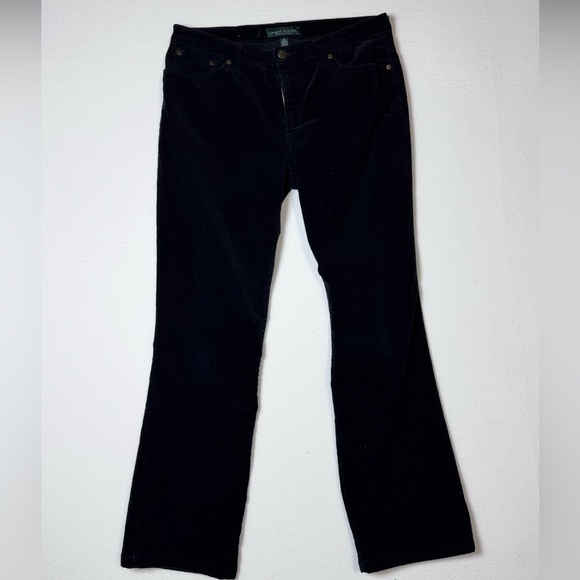Lauren Ralph Lauren Denim - Lauren Ralph Lauren Black corduroy Women Jeans sz 12